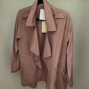 Light Pink jacket with pockets and adjustable waist